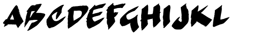 Marker Moe II font specimen