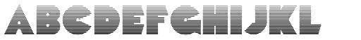 Mekon Gradient font specimen