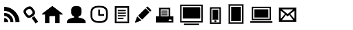 Metronic Pro Icons font specimen