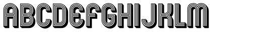 Mexcellent 3D font specimen