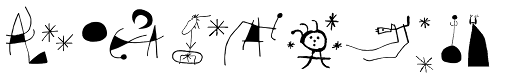 Miro Dingbats font specimen