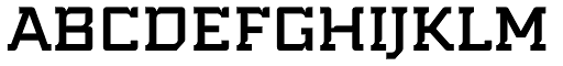 MM Indento Bold font specimen