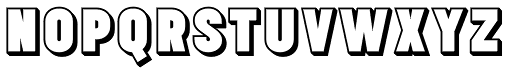 MNSTR Shadow character specimen 4