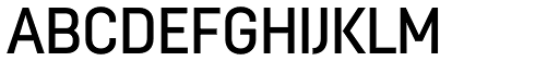 Moderna Unicase Condensed Medium font specimen