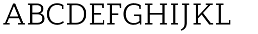 Modum font specimen