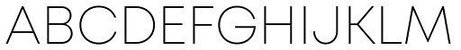 Mont Extra Light DEMO font specimen