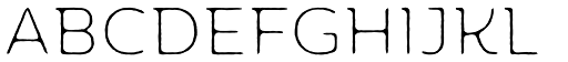 Moreno Rough Two XThin font specimen