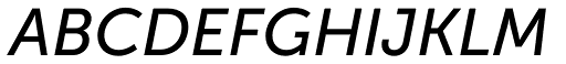 Museo Sans 500 Italic font specimen