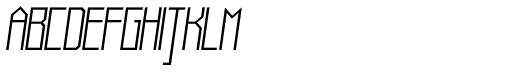 Muzarela Light Italic font specimen