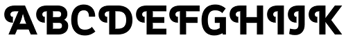 Myra 4F Caps Bold font specimen