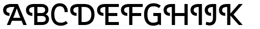 Myra 4F Caps font specimen