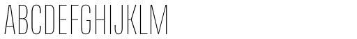 Naratif Condensed Thin font specimen