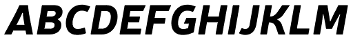 Neris Black Italic font specimen