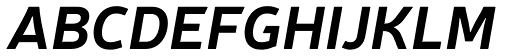 Neris Bold Italic font specimen