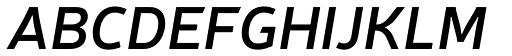 Neris SemiBold Italic font specimen