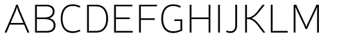Neris Thin font specimen