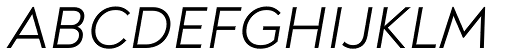 Noah Regular Italic font specimen