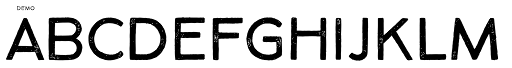 Northwoods Rough Demo Regular font specimen