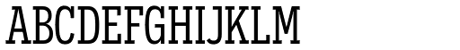 Novecento Slab Condensed Normal font specimen