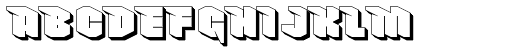 Nowy Geroy 4F Shadow font specimen