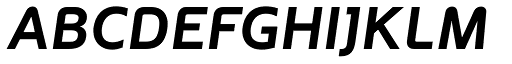 Oblik Bold Italic font specimen