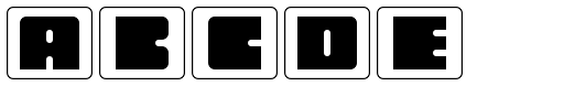 Oboe Solid Framed font specimen