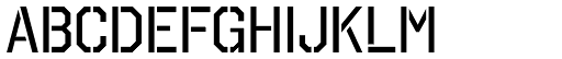 Octin Stencil Regular font specimen