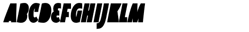 Oksana Sans Fat Compressed Italic font specimen