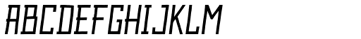 Omar Light Italic font specimen