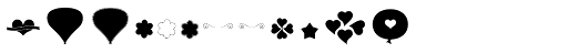 Only You Icons Adorable font specimen