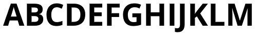 Open Sans Bold font specimen