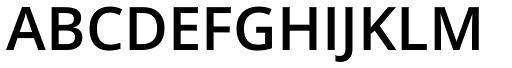 Open Sans Semibold font specimen