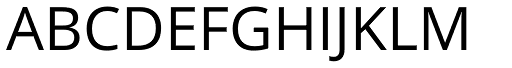 Open Sans font specimen