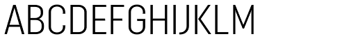 Opinion Pro Condensed Light font specimen