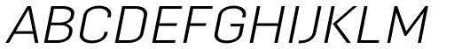 Opinion Pro Extended Light Italic font specimen