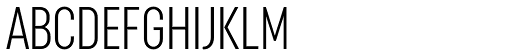 Opinion Pro Extra Condensed Light font specimen