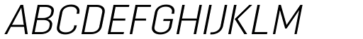 Opinion Pro Light Italic font specimen
