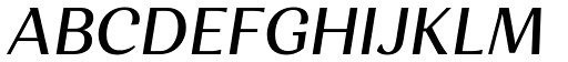 Orchidea Pro Medium Italic font specimen