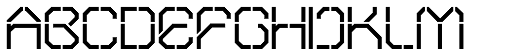 OricNeo Stencil font specimen