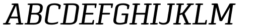 Pancetta Serif Pro Italic font specimen