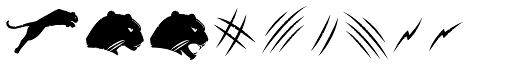 Pantera Claws font specimen