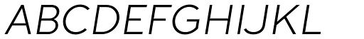 Patricia Gothic Light Italic font specimen