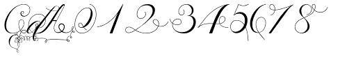 Penabico Extras font specimen