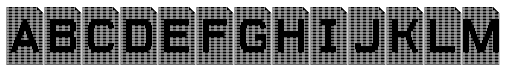 Perfocard 4F Bold font specimen