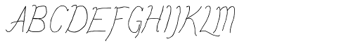 Personal Manifesto Light Italic font specimen