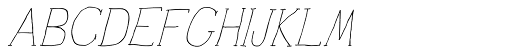 Personal Manifesto Light Oblique font specimen