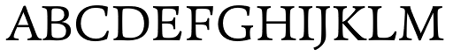 Pesaro Light font specimen