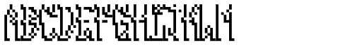 Pixel Reto Shadow font specimen