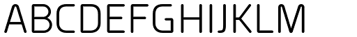 Planer font specimen