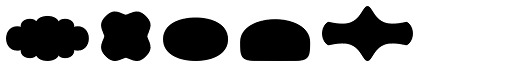 Plumps decor font specimen